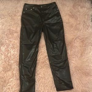 faux leather pants for women size US 10.crocodile pattern.